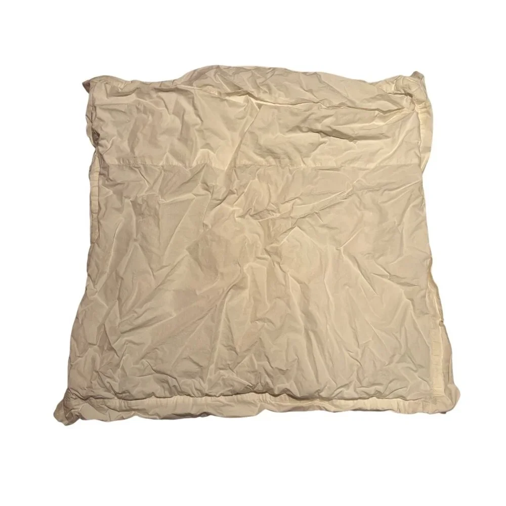Anthropologie Cirrus Duvet Cover Cream Cotton Ruffle Y2K Queen Comforter 1 Sham